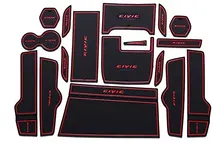 Para Honda Civic 2016 2017Car Copo Titular Compartimento Da Porta Forros acessórios interiores do carro