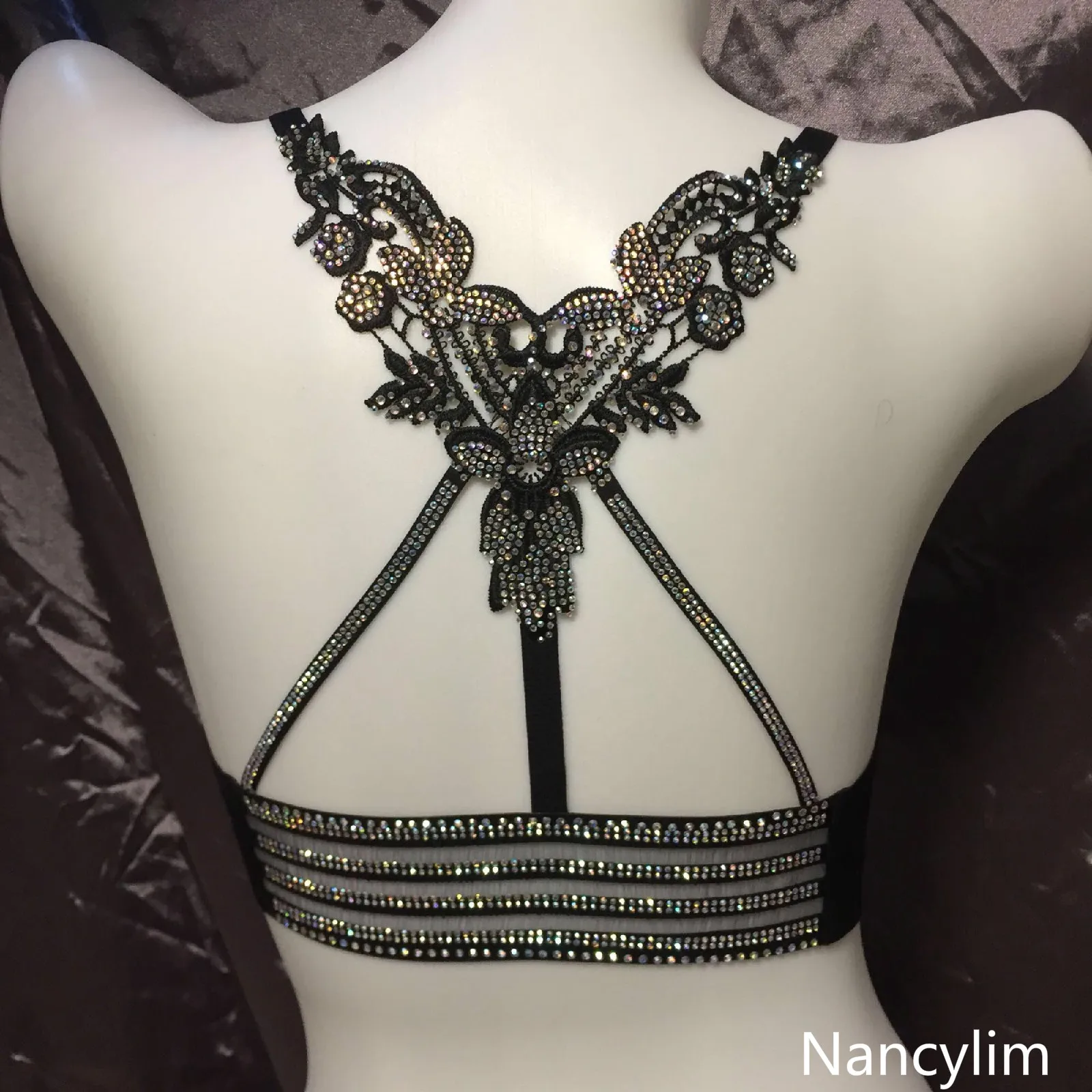 

Comfortable Water Drill Sling Top Women Camsole Tanks Bra Girls Lady Steel Ring Tank Female Sexy Tops