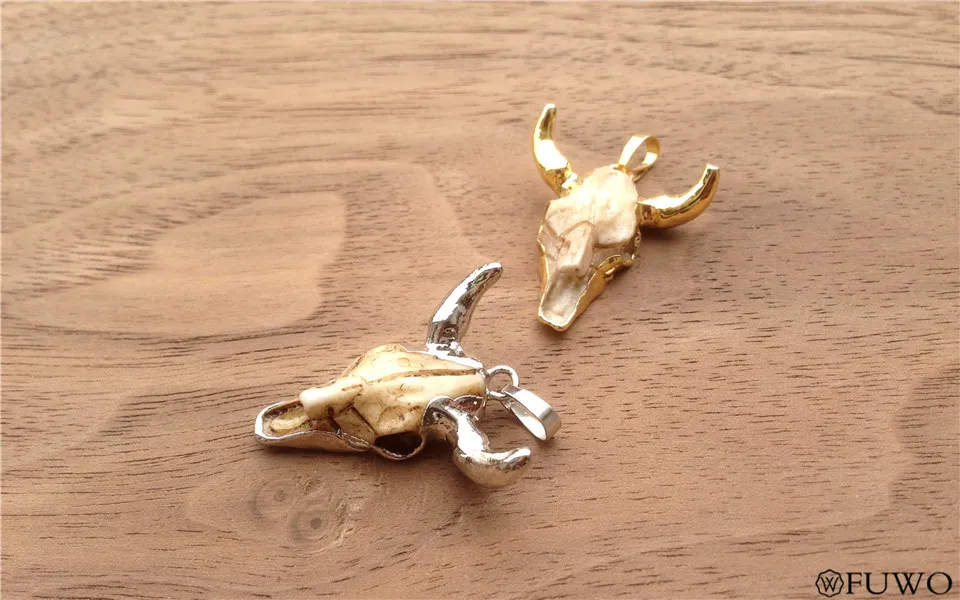 Tiny Cattle Skull Pendant 9