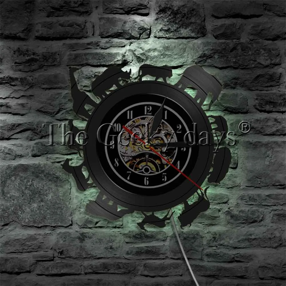 Applique Murale Led En Vinyle Avec Rétroéclairage Contemporain, Thème