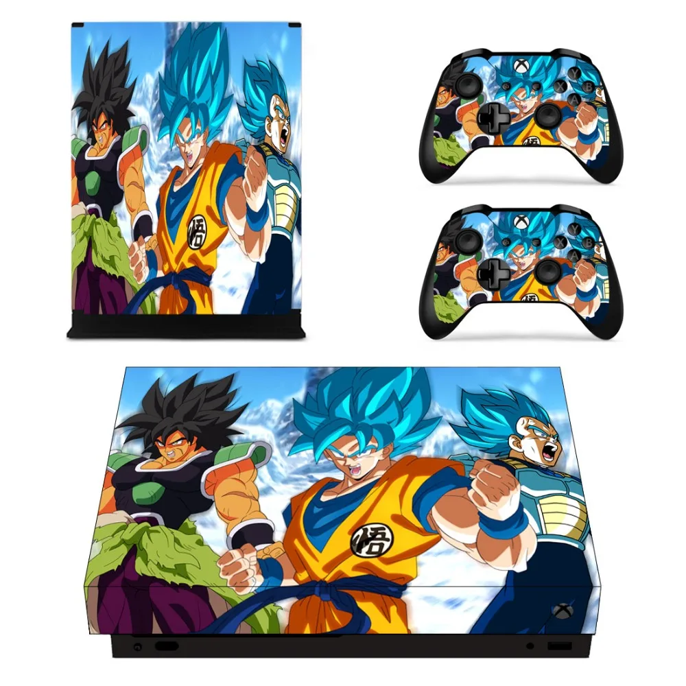 Dragon Ball Супер Гоку кожи стикеры Наклейка для Xbox One X консоль и контроллеры Скины s для Xbox One X винил