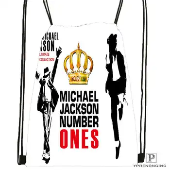 

Custom Michael Jackson Drawstring Backpack Bag Cute Daypack Kids Satchel (Black Back) 31x40cm#20180611-02-64