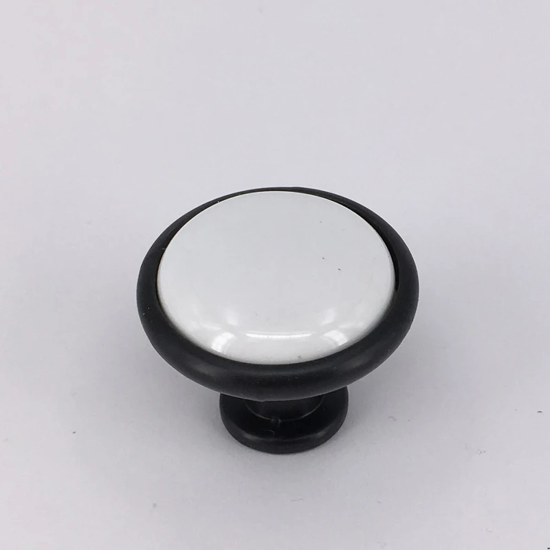 ضياء 32 ملليمتر جولة مطبخ مجلس الوزراء مقبض أثاث مقبض درج سحب مقبض السيراميك دولاب خزانة غرفة مع قاعدة سوداء ضياء 32 ملليمتر جولة مطبخ مجلس الوزراء مقبض أثاث مقبض درج سحب مقبض السيراميك دولاب خزانة غرفة مع قاعدة سوداء