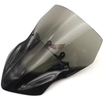 

Smoke Windshield Windscreen Air Deflector W/ Bracket for Kawasaki Z900 2017-green&black