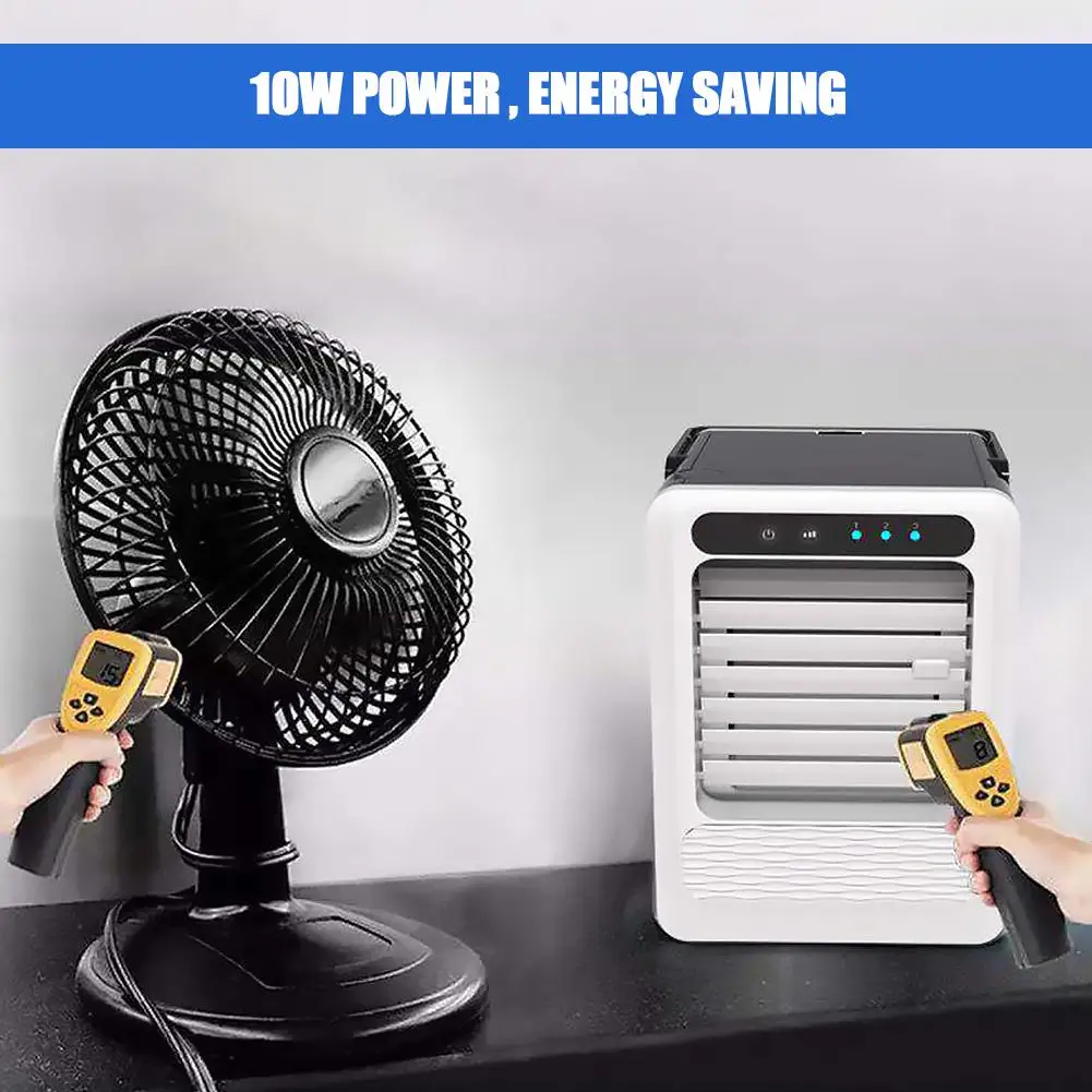  Refrigerador de aire portátil pequeño para el hogar del coche ventilador pequeño USB con 3 velocida