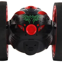 Мини-автомобиль Bounce 2,4 ГГц RC автомобиль с гибкими колесами вращение светодио дный свет пульт дистанционного управления робот автомобиль игрушки для подарков