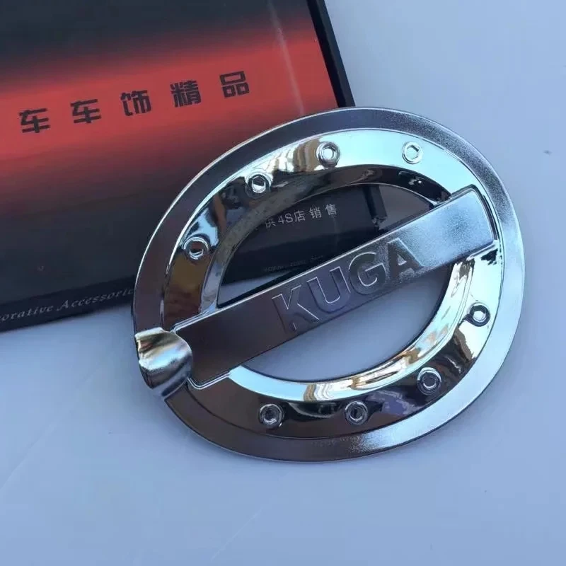 ABS chrome plastic fuel cap tank cover for KUGA FORD 2013 14 15 16 car