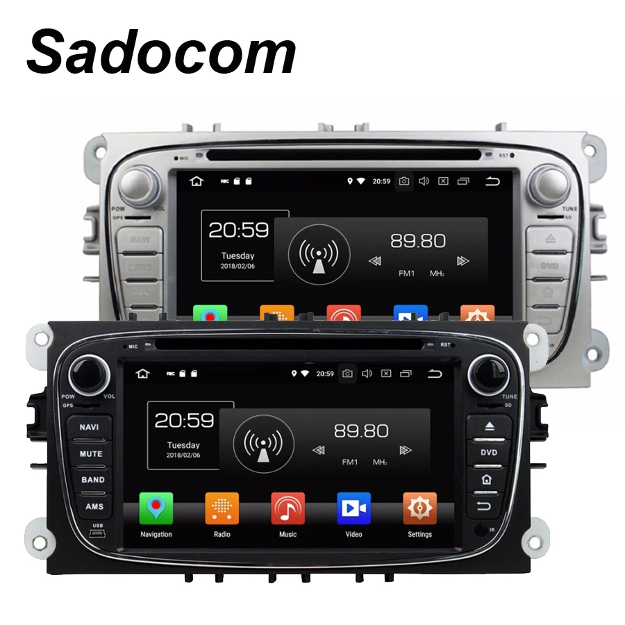 TDA7851 Android 8 0 для Ford Mondeo Tourneo Transit S max Focus Octa Core 4G RAM автомобильный DVD плеер GPS карта RDS