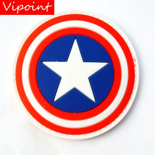 

VIPOINT embroidery pvc HOOK&LOOP The Avengers Patch Captain America patches badges applique patches for clothing AD-413