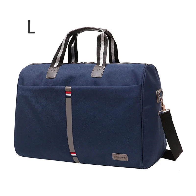 Складная портативная сумка на плечо для отдыха, водонепроницаемая дорожная сумка для мужчин и женщин, сумка для путешествий, большая многофункциональная сумка для фитнеса XA164ZC - Цвет: Blue L
