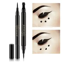 3 шт./лот) Горячая новая двойная головка подводка для глаз со штампом жидкость 1,5 г длительная 5 виды узоров на выбор