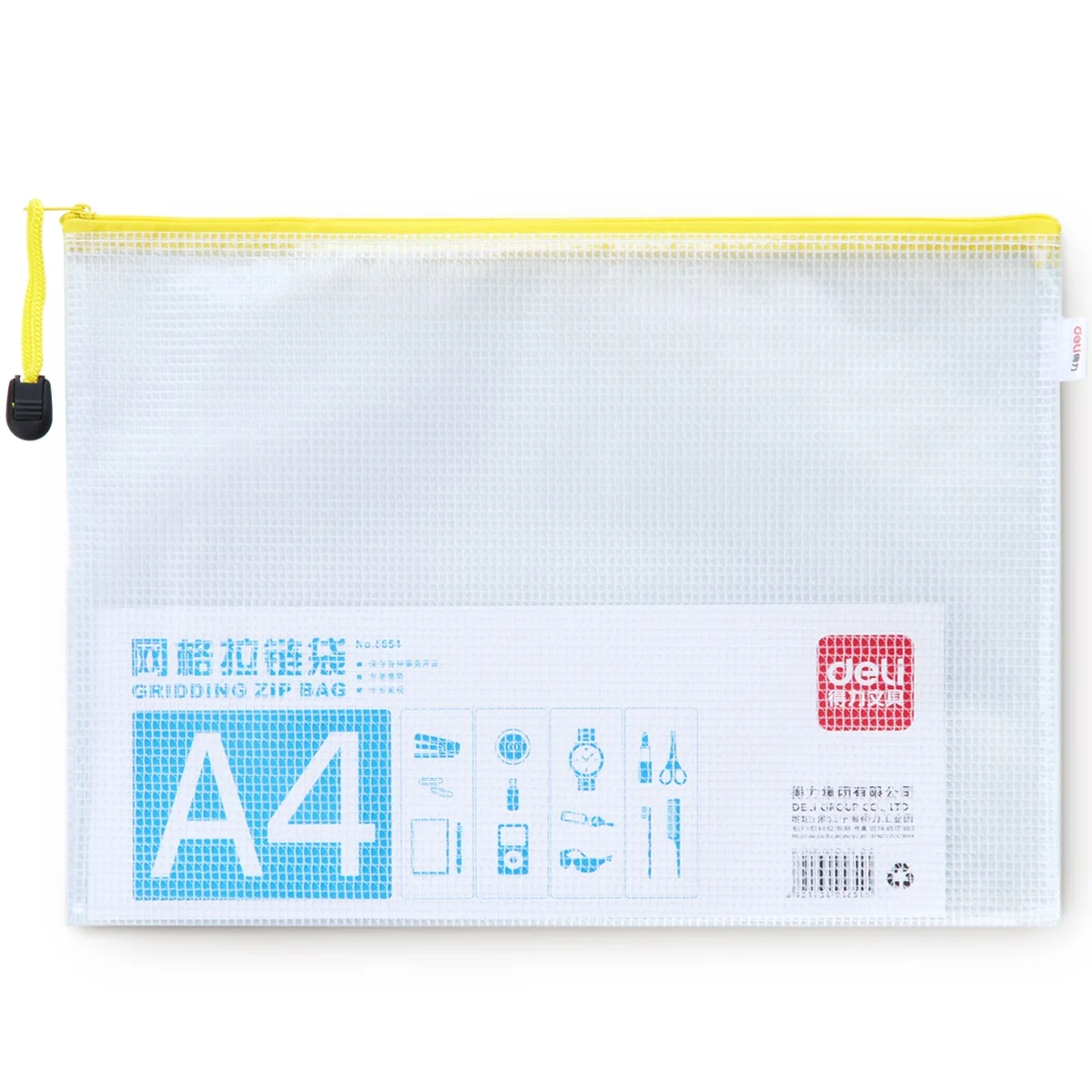 Bolsa de Artigos de Papelaria do Estudante Bolsa de Documentos Atacado Grade Pvc Zip Deli5654 Frete Grátis 50 Pcs a4 6 Cheap Pasta de arquivo