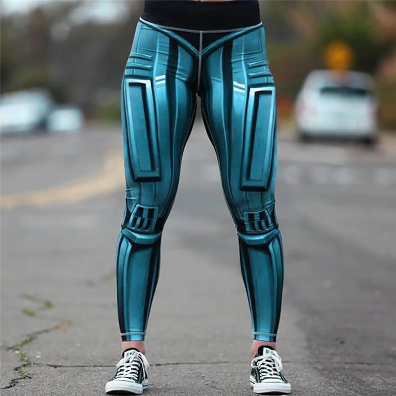 Women Yoga Pants High Elastic Fitness Sport Leggings Tights Slim Running Yoga Athletic Pants Training Trousers #FS#4JU12 (6)
