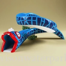 fiberglass snake Water-park-cartoon-snake-slide-for-kids