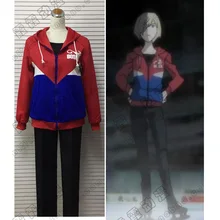 Anime YURI!!! on ICE Yuri Plisetsky Sportswear Sweater Hoodie Outfit Cosplay Costume Unisex