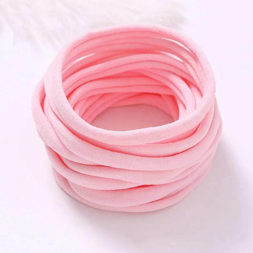 10pcs/Lot Nylon Baby Headband Set Girls Headbands Traceless Kid Soft Stretchy Skinny Hairband Newborn Hair Accessories Head Band boots baby accessories	