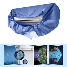 Синий домашний Кондиционер для очистки от пыли стиральная Крышка для настенного кондиционера 1-1,5 p водостойкие моющие крышки