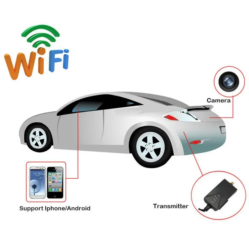 903W FPV WiFi Беспроводная Автомобильная камера видео заднего вида WIFI передатчик