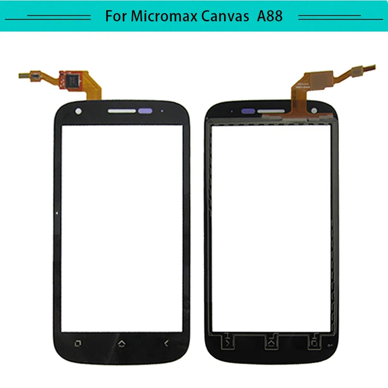 20 шт./лот сенсорный экран для Micromax Canvas Music A88 стекло дигитайзер Сенсорная панель