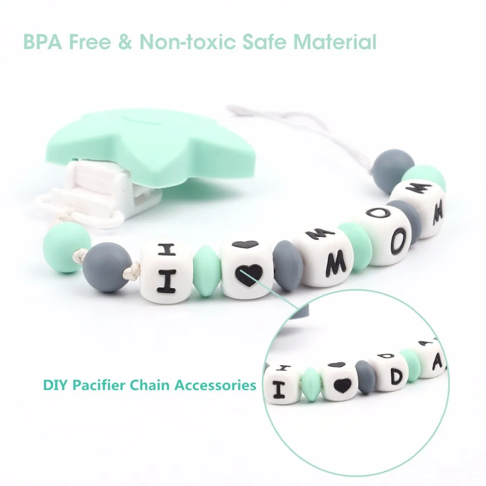 50 шт. силиконовые бусины для прорезывания зубов 12 мм|abacus beads|beads diyfor jewelry making |