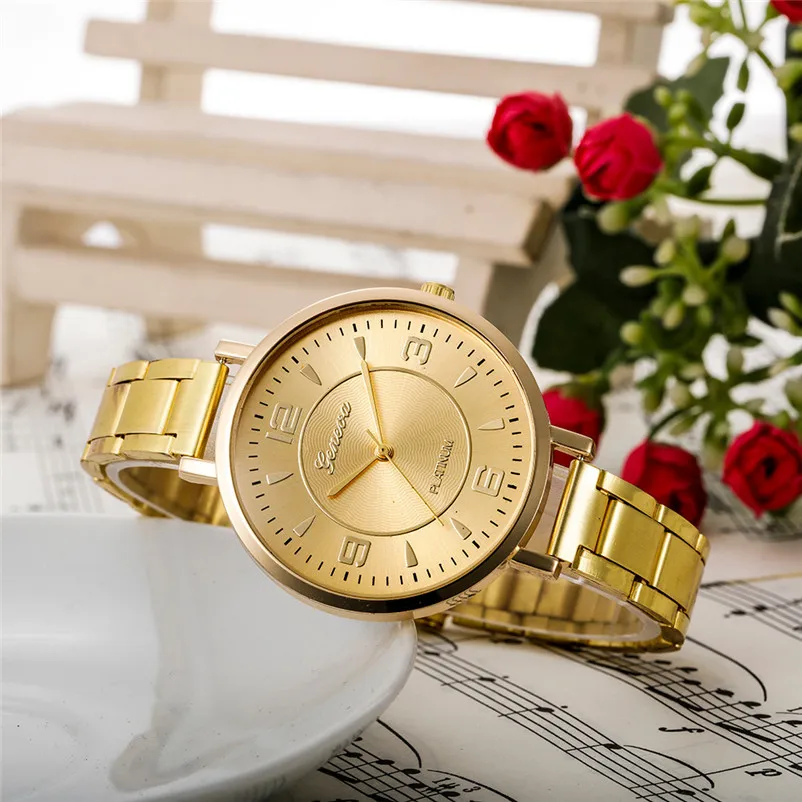 Women Watches Fashion Women Famous Brand Crystal Stainless Steel Analog Quartz Wrist Watch Bracele clock Montre femme 3M25#N (4)