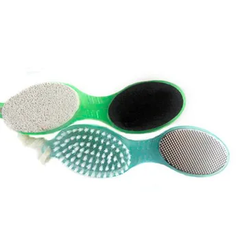 

4 In 1 Pedicure Tool Foot Nail Buffer Brush Callus Rasp Scrubs Pumice Stone Hot Selling