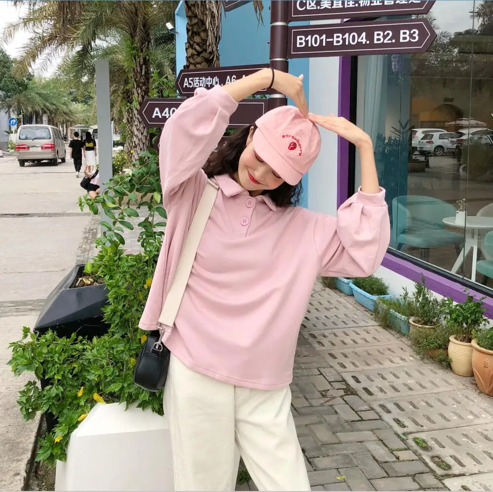 2 цвета Mihoshop Ulzzang Корейская женская модная одежда милая Студенческая футболка с