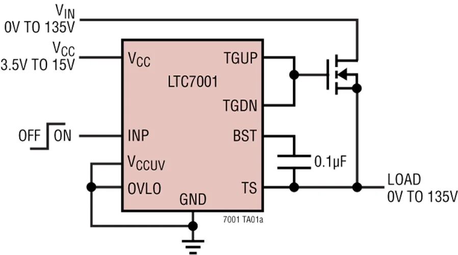 LTC7001EMSE LTC7001IMSE LTC7001HMSE LTC7001 LTGXD Быстрая 150 в высокая сторона NMOS статический