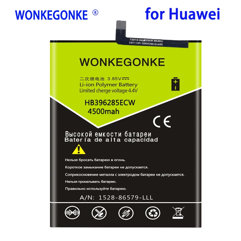 

WONKEGONKE 4500mah HB396285ECW battery for huawei P20 Batteries Bateria