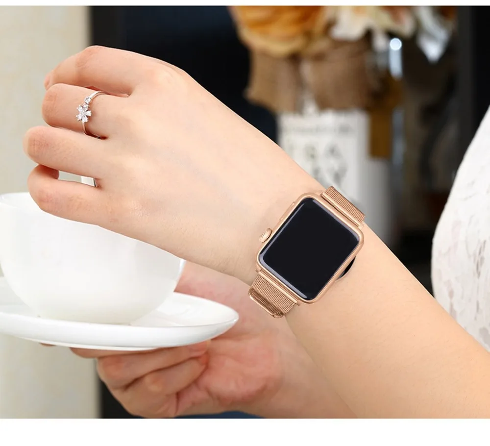 For-Apple-Watch-Band -Case-38mm -42mm-Milanese -Loop -Adjustable -Classic-Metal -iwatch-Stap -Watch-Series-3 -2-1-Sport-Bands-Steel-Mesh  (33)