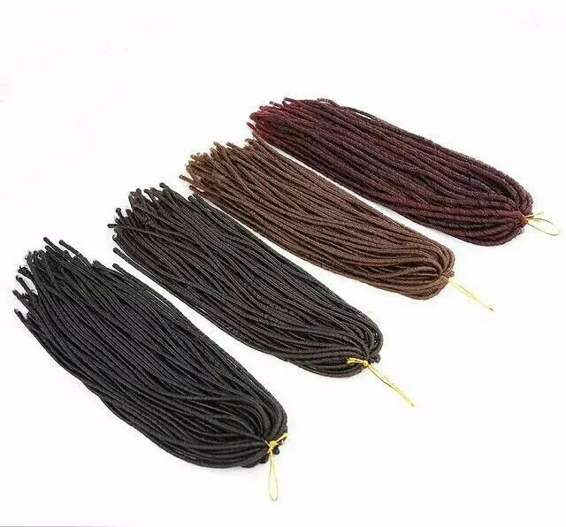 Горячие продажи Синтетических Волос Мягкий DreadLock Афро Твист Оплетка Волокна 24