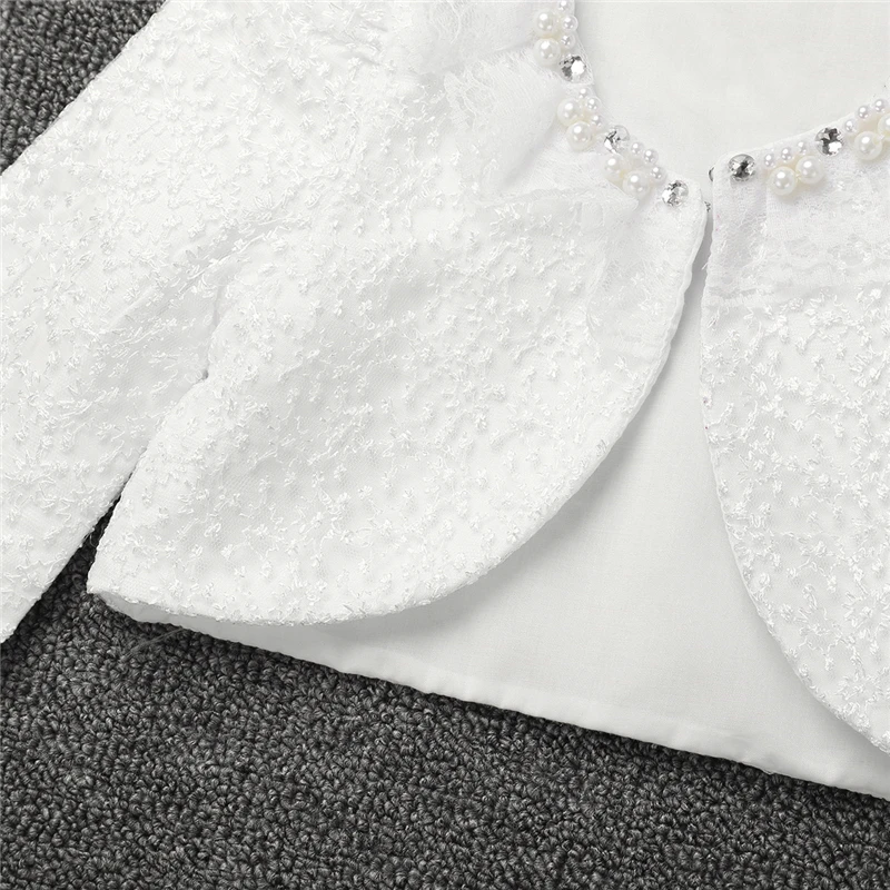 Cardigan de Manga Jaqueta de Renda Bolero para Vestido de Noiva Crianças Meninas Rendas Cardigan Longa Bolero Partido Roupa Branca 15 Para Vestido de Noiva Bolero Partido Roupa Branca