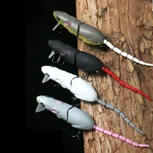 OUTAD Synthetic Fishing Lure Plastic Mouse Lure Swimbait Rat Fishing Bait Fishing Lure With Hook Outside Fishing Sort out