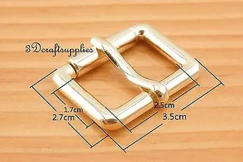 

belt buckle roller hardware pin buckle 1 inch light gold 8 pcs U194