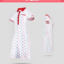 Горячая Распродажа! PGM платье для гольфа Женская длинная юбка с принтом юбка для гольфа платье без статического электричества lint ball