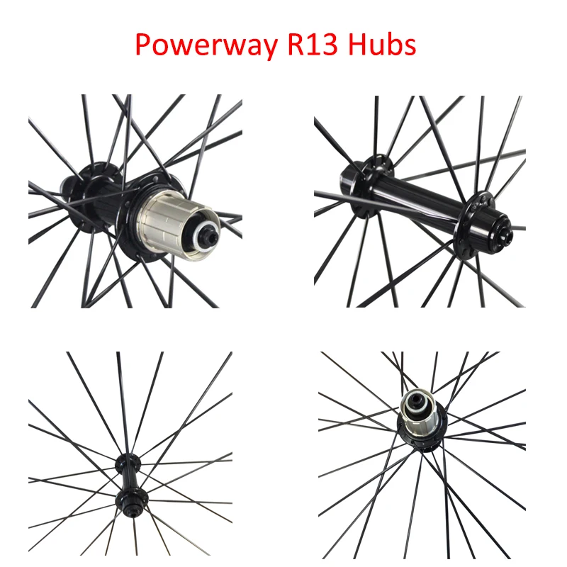 Powerway R13 супер легкие 24 мм 38 велосипедные карбоновые колеса Трубчатые клинчер