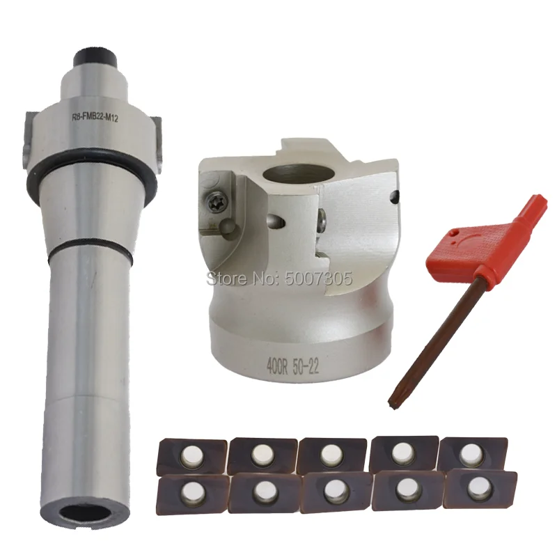 R8 C3/4 12 16 20 тонн FMB22 фрезерование держатель+ BAP400R 50 22 4 T торцевой фрезы под прямым углом+ 10 шт. APMT1604PDER цементированного Ca