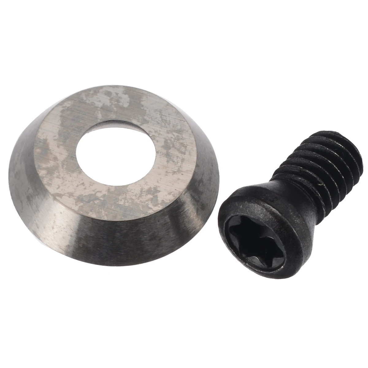 12mm Tungsten Steel Round Carbide Insert Blades with Screw Turning Tool for Wood Cutting Machine Tools Accessories