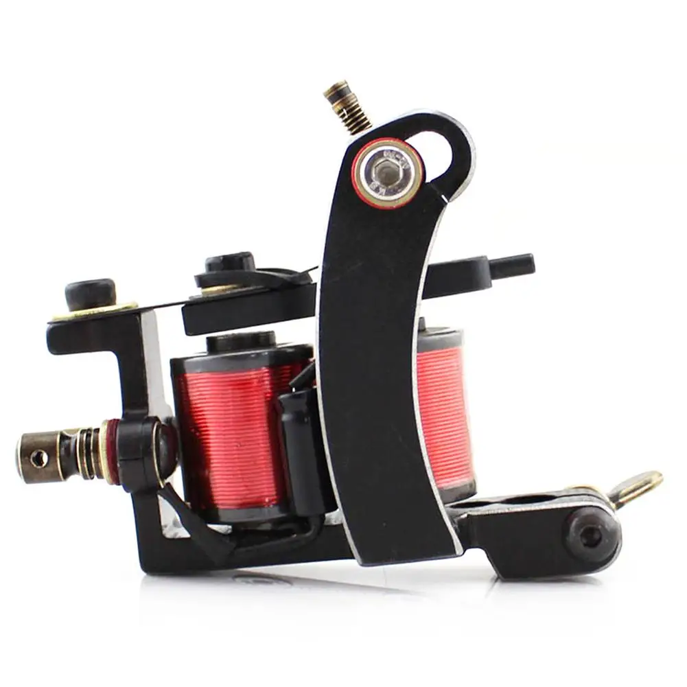

Handmade Mini 10/12 Wrap Coil Secant Fog Tattoo Machine Set for Shader Liner