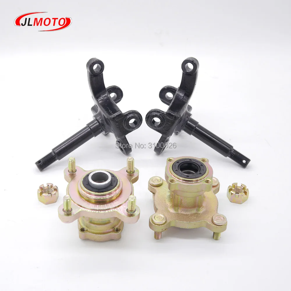

1SET 4 Stud Steering Strut Knuckle Spindles with Brake Disc Wheel Hub Fit For Fuel Gaso Electric ATV UTV Golf Buggy Bike Parts