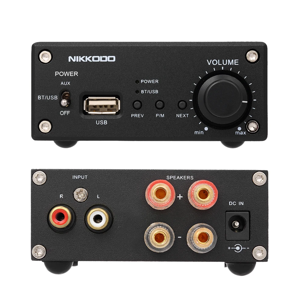 NIKKODO Digital Audio Power Amplifier Bluetooth 4.0 Mini