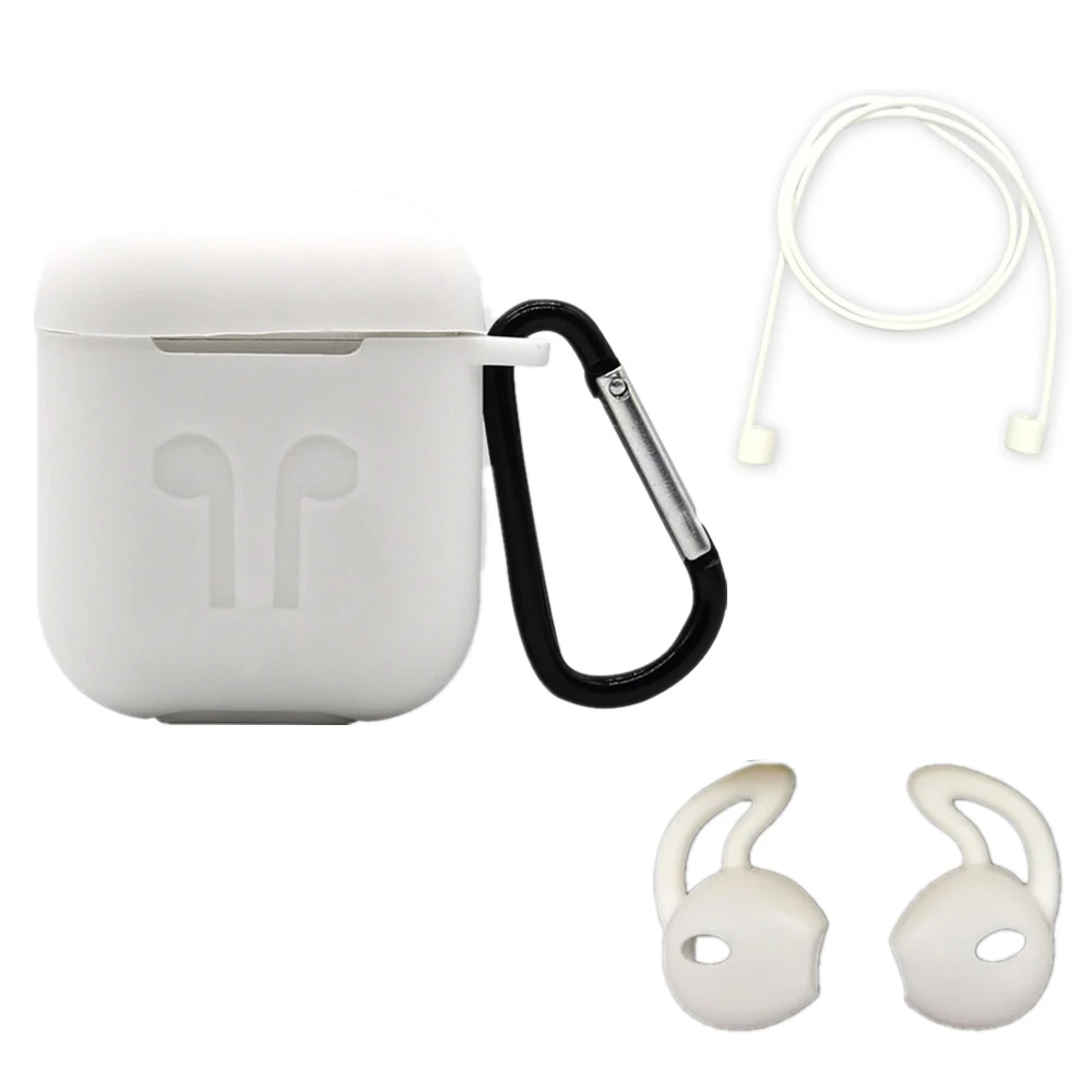 Five-piece Earphone Accessories For Apple Airpods Earbud Case Storage Box Soft Waterproof Silicone Mini Headset Protective Cover (20)