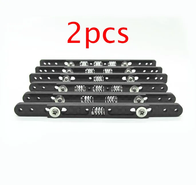

2Pcs Front/Rear Carbon Fiber Reinforcing Plate With Spring for Tamiya Mini 4WD Car Model
