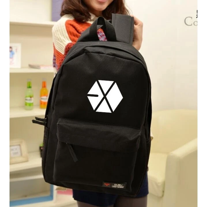 Kpop EXO для женщин рюкзак Повседневное Холст официальный фигурку куклы игрушечные