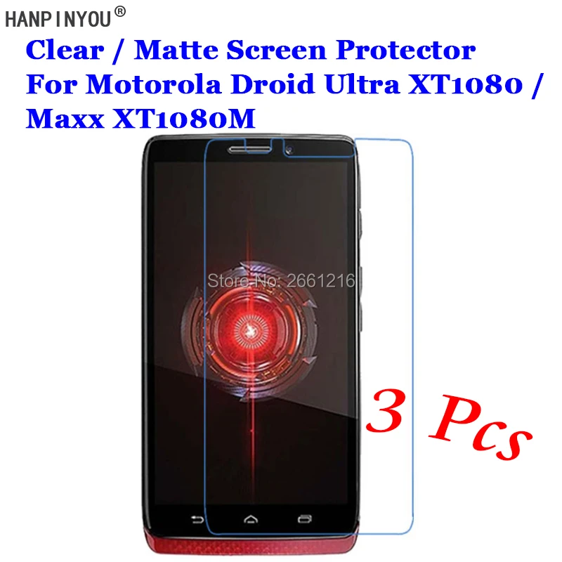 3 шт./лот для Motorola Droid Ultra XT1080 / Maxx XT1080M 5 0 дюйма HD Прозрачная/Антибликовая матовая