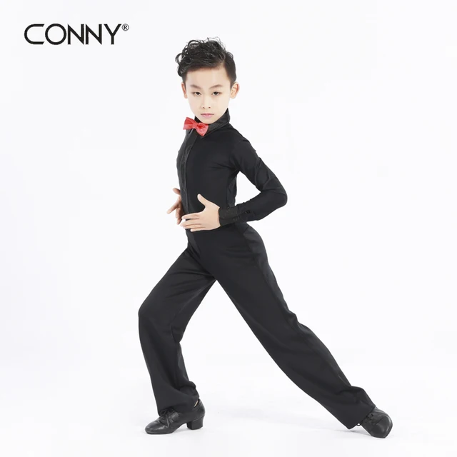 Boys Kids Performance Dance Shirts White Classical Ballroom Latin Dance Costumes Formal Social