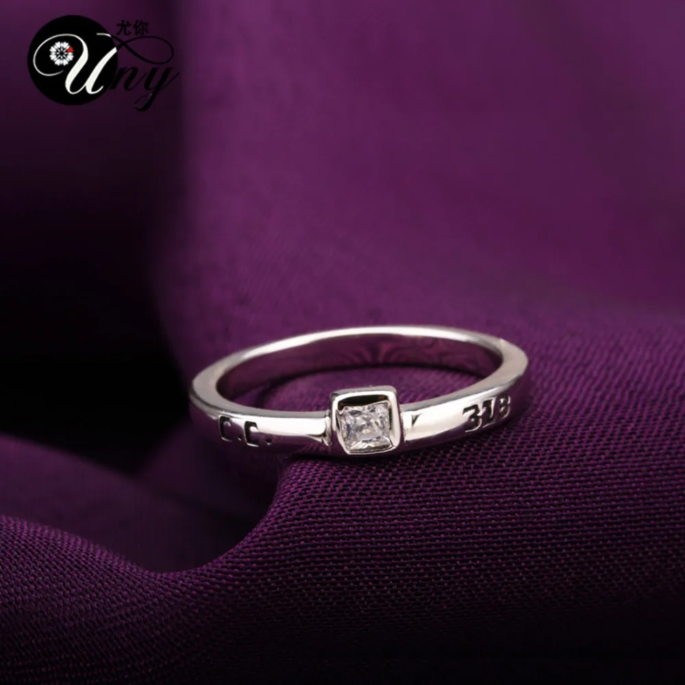 UNY Ring 925 Silver Mother's Personalized Rings Anniversary Gift Birthstone Ring Custom Wedding Engagement BFF Promise DIY Rings