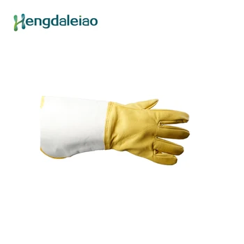 

High Quality Yellow Chinese Cotton Beekeeping Protective Gloves for Beekeeper NO.9