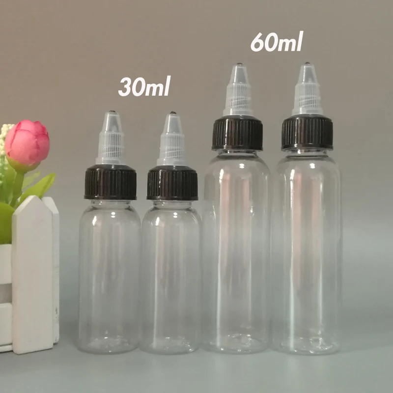 Pen Shape Refillable Dropper Bottles 5pcs PET Plastic 30ml 60ml 100ml 120ml with Twist off Caps for E-Liquid E-Juice image 5