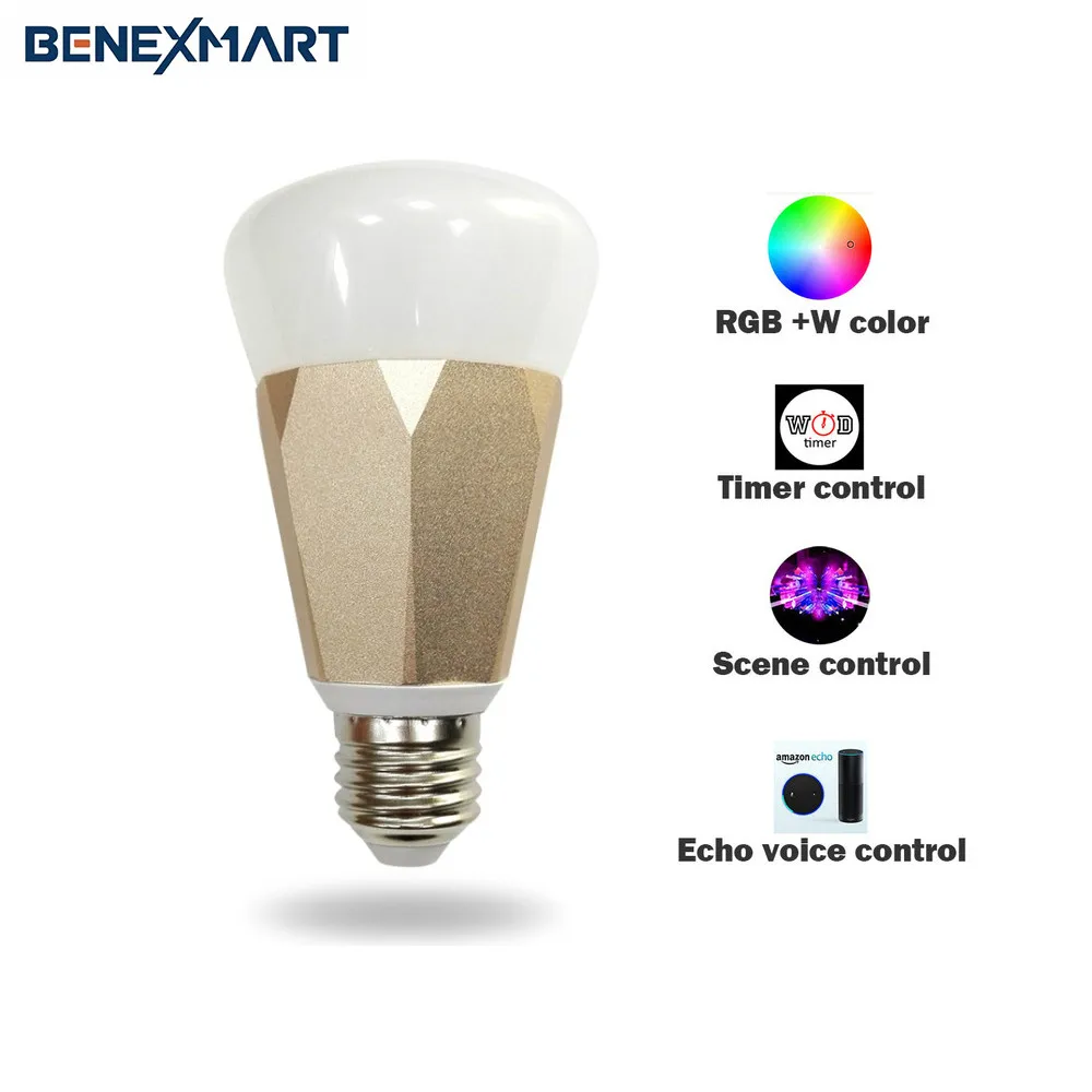 E27 Smart IFTTT Light работает с Alexa Echo Google Home Поддержка приложения/синхронизация голоса